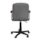 Flash Furniture Mid-Back Gray Quilted Vinyl Swivel Task Office Chair with Arms GO-1691-1-GY-A-GG - alternate 2